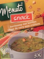Soupe de curry avec croûtons
