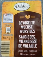 Saucisses viennoise de volaille fumée