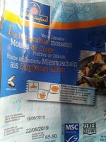 Moules de corde de Zélande