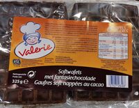Gaufres soft nappées de cacao