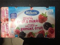 Yaourt brassé sucrés aux fruits mixés