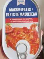 Filets de maquereau en sauce tomate et poivrons