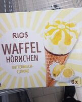 Waffelhörnchen Buttermilch Zitrone