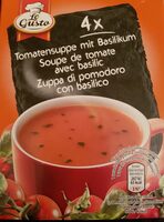 Soupe de tomate avec basilic