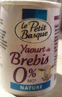 Yaourt de brebis nature 0 % mg