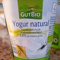 Yogur natural ecológico