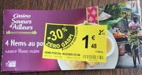 4 nems au porc