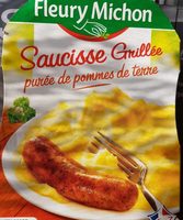 Saucisse grillée purée de pomme de terre