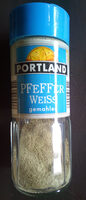 Pfeffer Weiss, gemahlen
