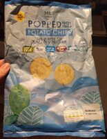 Popped potato chips sea salt and apple cider vinegar