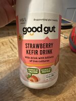 Kefir strawbery drink with live cultures