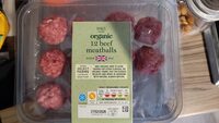 Organic british beef meatballs