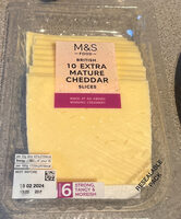 Mature cheddar slices