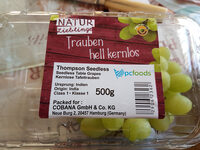 Tafeltrauben hell, kernlos