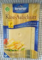 Käse-Aufschnitt 4x Edamer, 2x Tilsiter, 1x Emmentaler