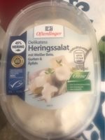 ALDI ALMARE Fisch Heringssalat Mit Roter Bete, Gurken und Äpfeln Aus der Kühlung 1.29€ 250g Packung 1kg 5.16€