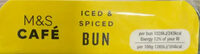 M&S iced&spiced fruit bun