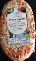 Stonebaked mini pizza cheese and tomato