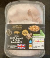 British Free Range 6 Pork Sausages