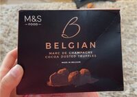 Belgiam marc de champagne cocoa dusted truffles