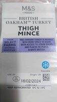Turkey Thigh Mince