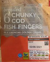 Breaded chuncky cod fillet