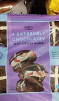 Extremely Chocolatey Hot Cross Buns