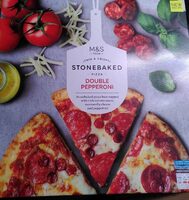 Stonebaked pizza double pepperoni