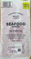 Individually wrapped textured fish protein sticks