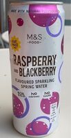 Raspberry and Blackberry flavoured sparkling spring water