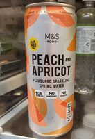 Peach and Apricot favoured spring water