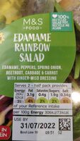 Edamame rainbow salad