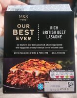 Rich British Beef Lasagne