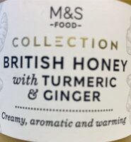 British honey with turmeric and ginger