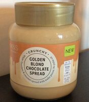 Golden blond chocolate spread