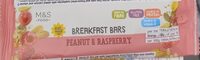 Peanut & Raspberry Breakfast Bar