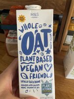 Whole Oat Plant Based Vegan Drink