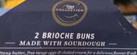 Brioche buns made with sourdough