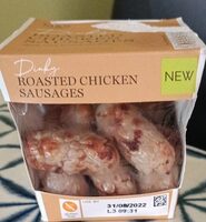 Dinky ROASTED CHICKEN SAUSAGES gluten free USE BY