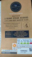 Kebab, steak, rump, BBQ glazed