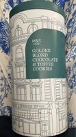 Golden blonde chocolate & toffee cookies