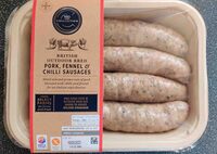 Pork, fennel and chilli sausages