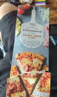 Stonebaked pizza double cheese and ham