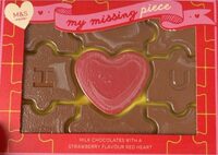 Milk Chocolates With A Strawberry Flavour Red Heart