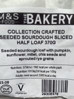Collection Crafted Seeded Sourdough Half Loaf