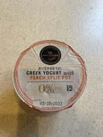Authentic Greek Yogurt with a Peach Compote