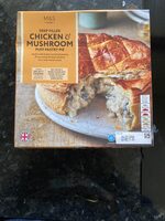 Chicken & mushroom pie