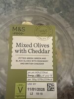 Mixed Olives with Cheddar and Rosemary Pot