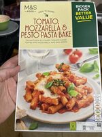 M&S tomato, mozzarella and pesto pasta bake