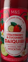 Strawberry & Cucumber Daiquiri - Alcohol Free Mocktail